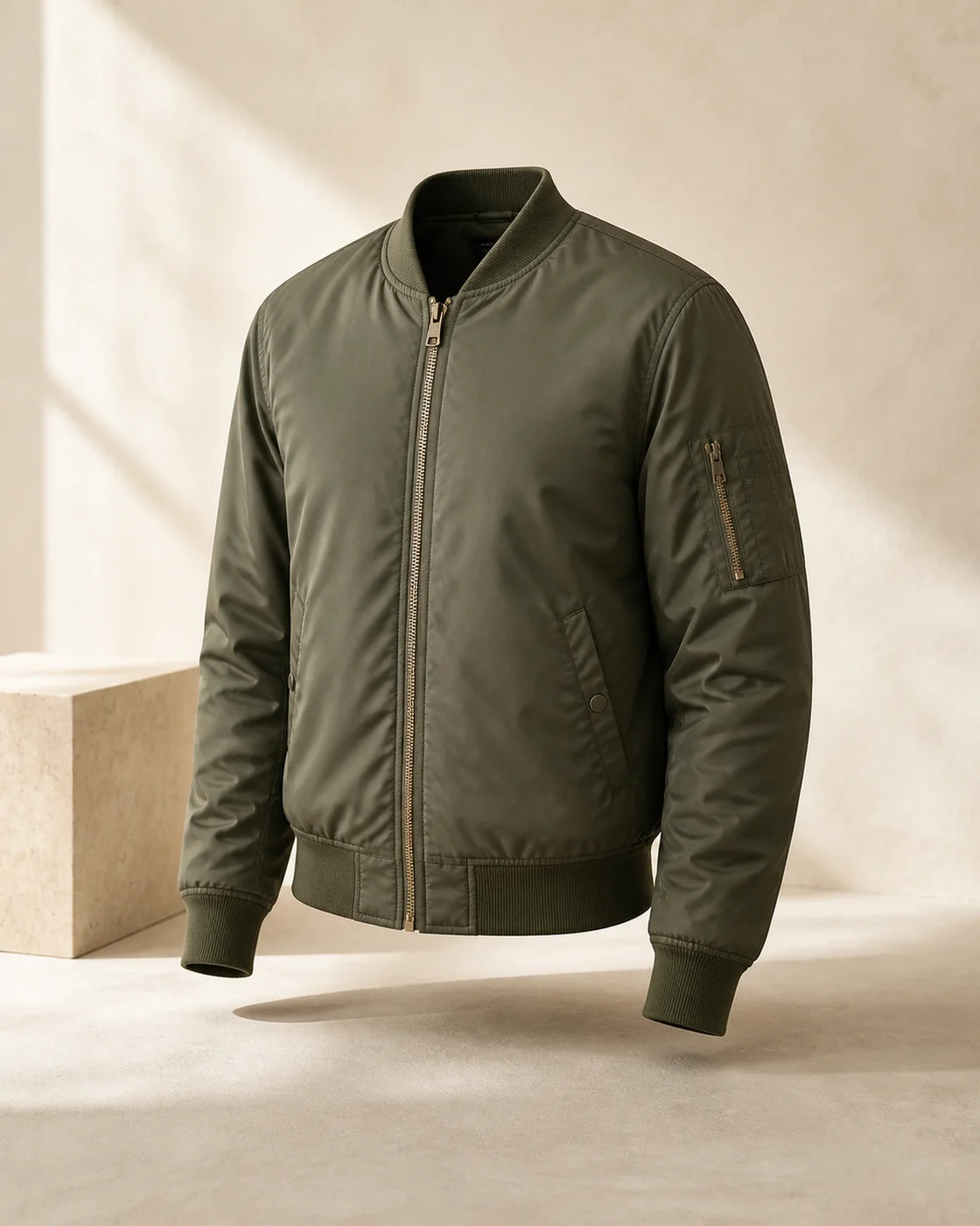 Bomberjacke Oliv