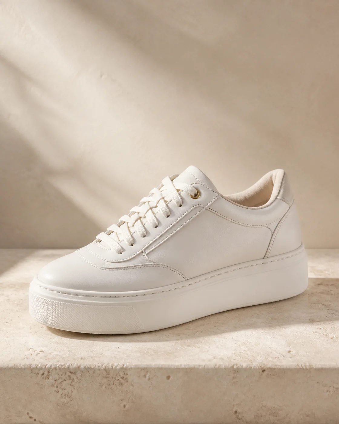 Plateau Sneaker Weiß
